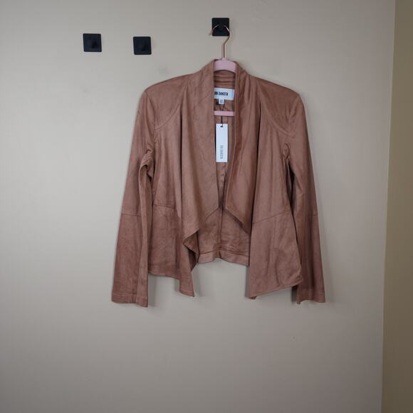BB DAKOTA BY STEVE MADDEN Wade Faux Suede Jacket In Blush Size XS - Picture 1 of 11